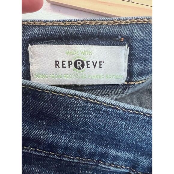 Calvin Klein Jeans Womens Size 8 High Rise Skinny Repreve Dark Wash Blue Preppy - Picture 7 of 11